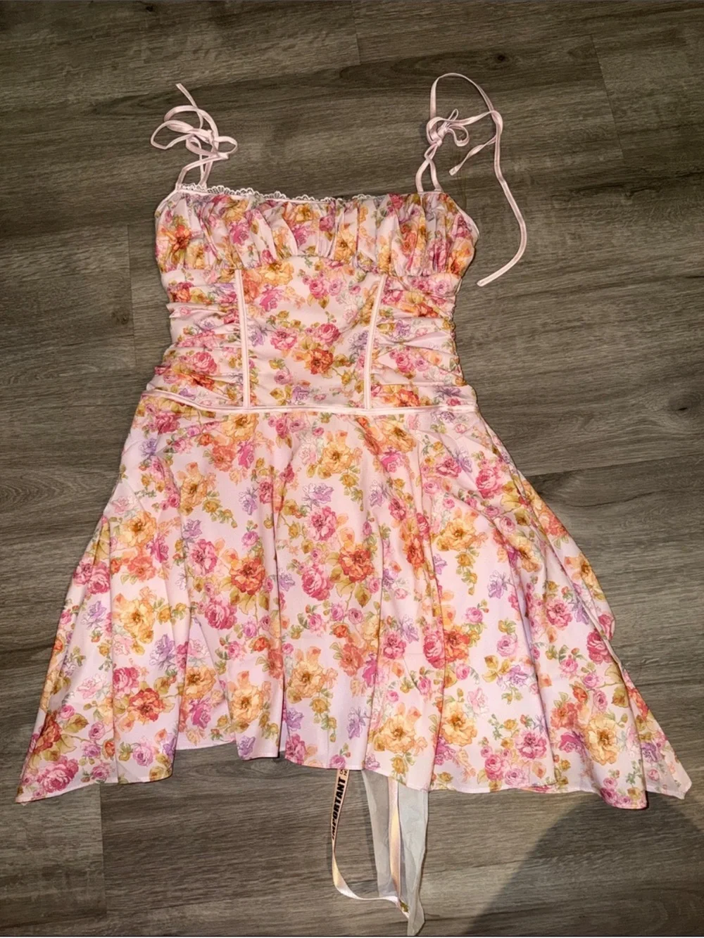 💜Firm Price💜house of CB Alejandra light lavender print corset dress - Picture 14 of 16